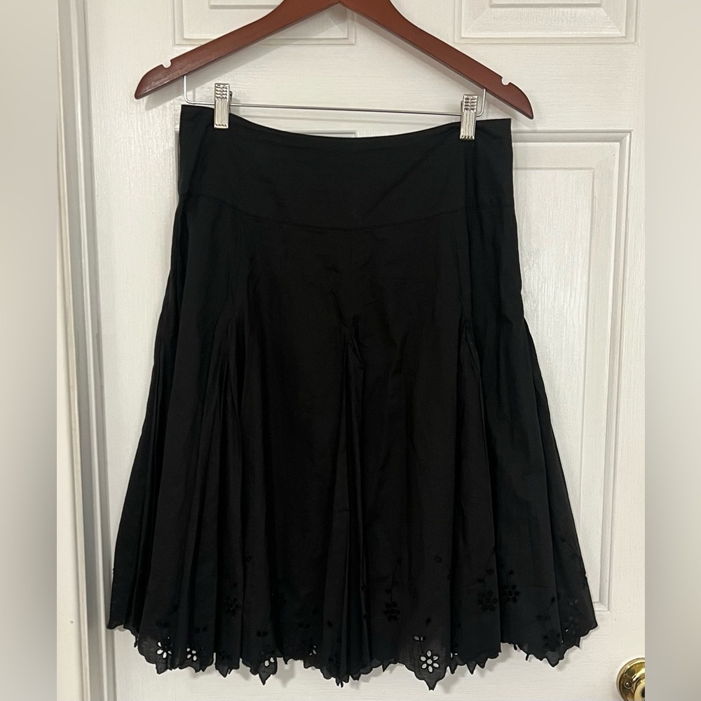 Lapis Black A-Line Skirt